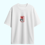boxy tee mockup hanging white shirt minimal wall soft lighting clean front view design ready 01851 6