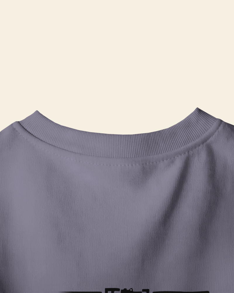 peach wall closeup t shirt mockup back neck focus on minimalist design and fabric texture 01747 3