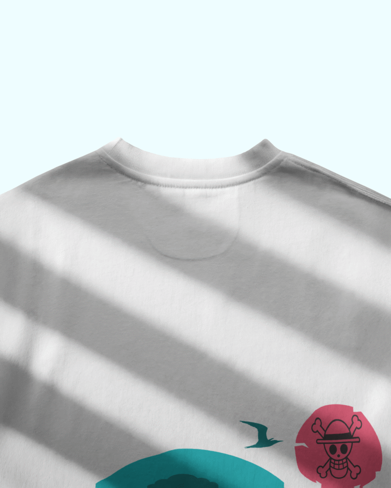sunlit flatlay tshirt mockup white shirt on yellow surface with soft shadow clean and minimal style 01801 6