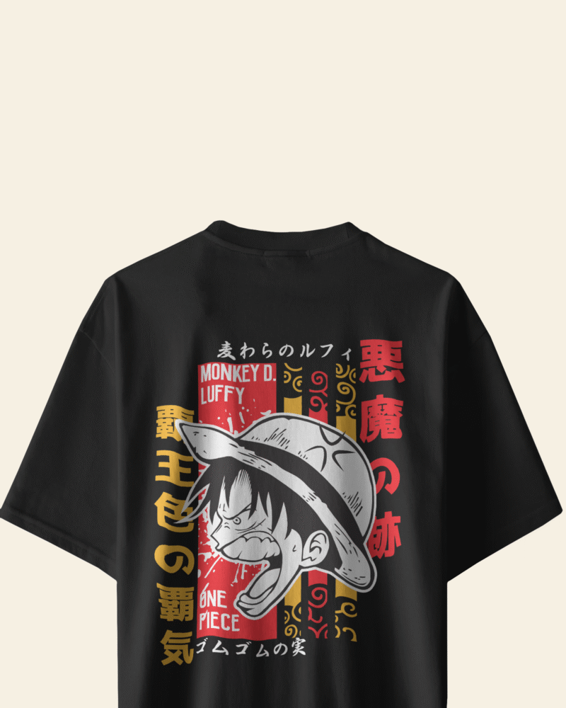 Monkey D. Luffy Oversized T-Shirt | One Piece Anime Streetwear by Vigor Vibe