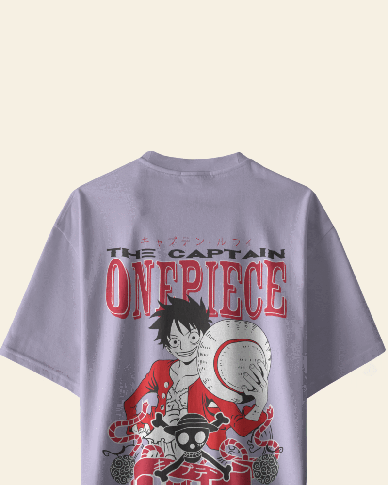 The captain Luffy Oversized T-Shirt | One Piece Anime Streetwear by Vigor Vibe